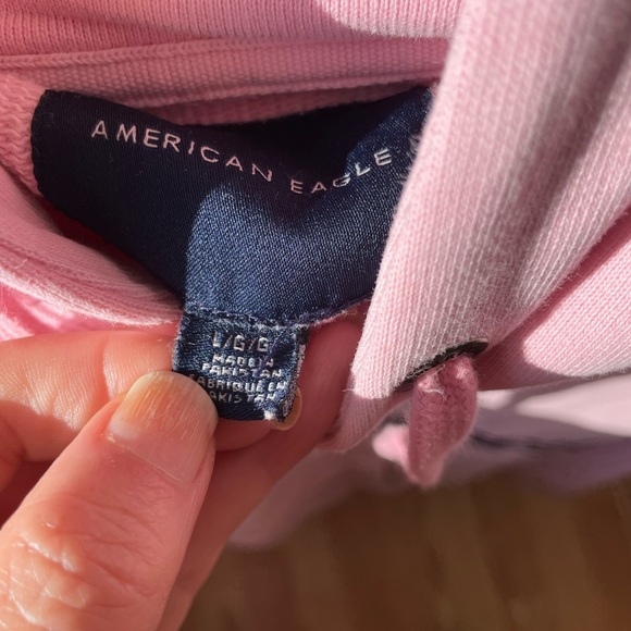 American Eagle Outfitters Pink Hoodie with Logo - Picture 3 of 5